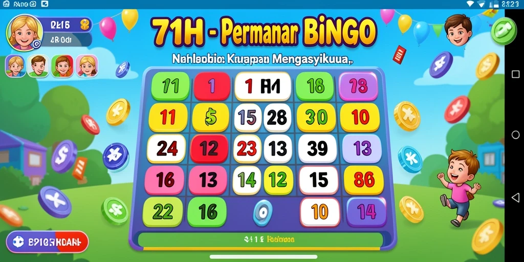 Tampilan gameplay Bingo yang menarik dan interaktif.