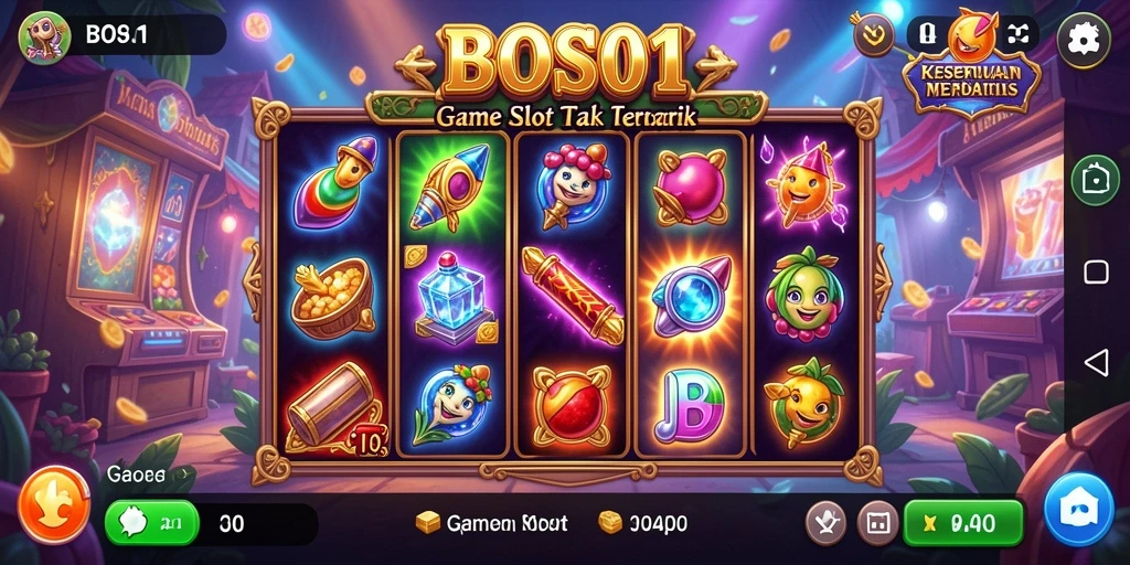 Tampilan menarik dari gameplay slot BOS01 yang mendebarkan.