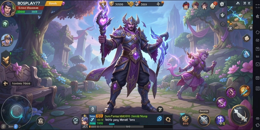 Tampilan gameplay menarik dalam dunia fantasi BOSPLAY77.