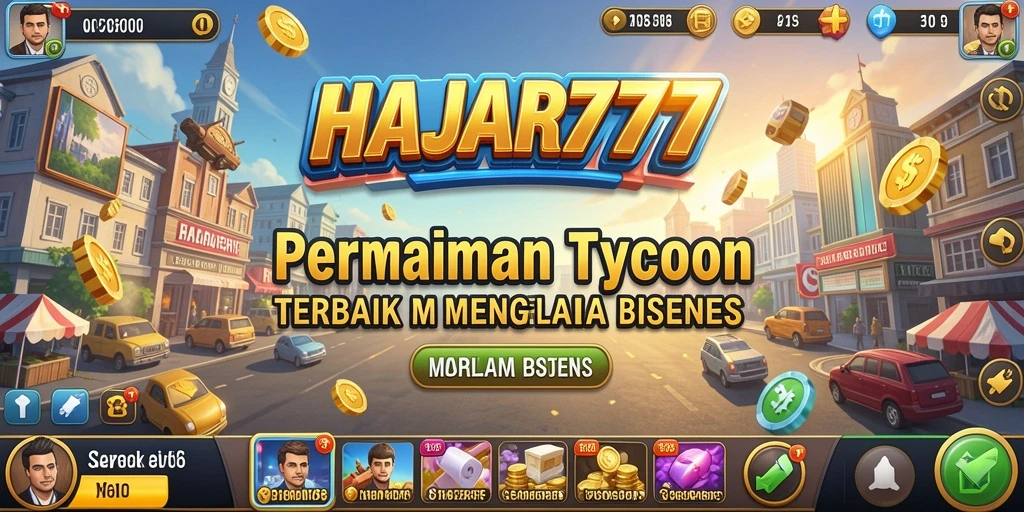 Tampilan gameplay seru di HAJAR777 yang menampilkan strategi Tycoon.
