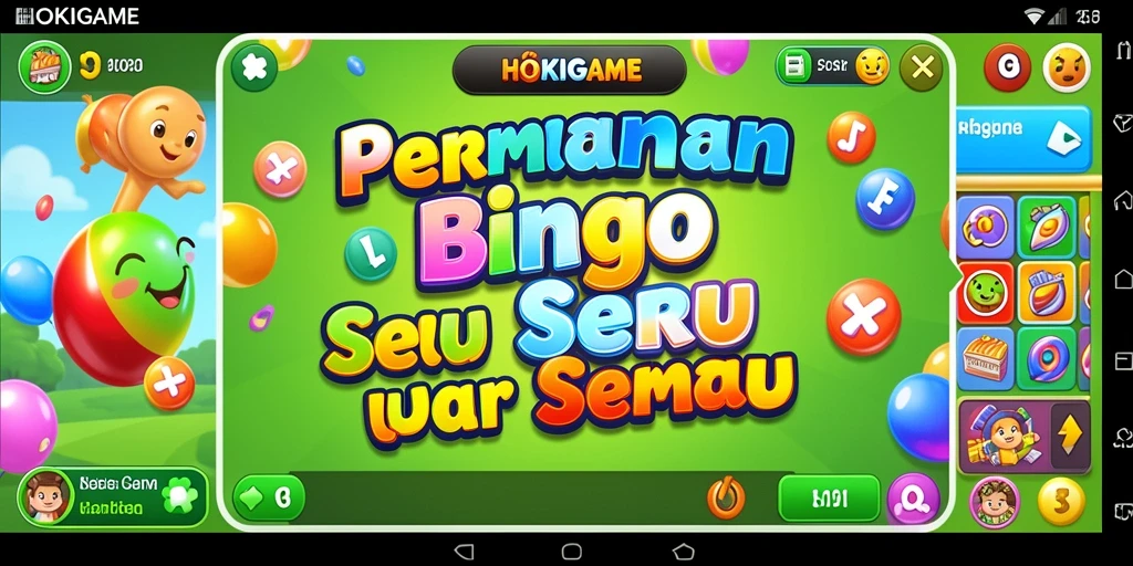 Tampilan gameplay Bingo seru di HOKIGAME dengan banyak pemain.