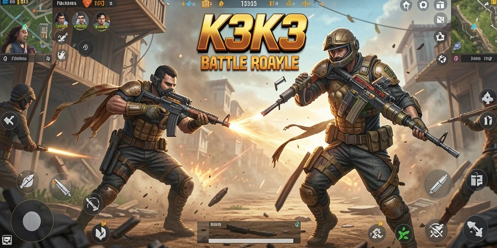 Tangkapan layar menunjukkan intensitas pertempuran di K3K3.