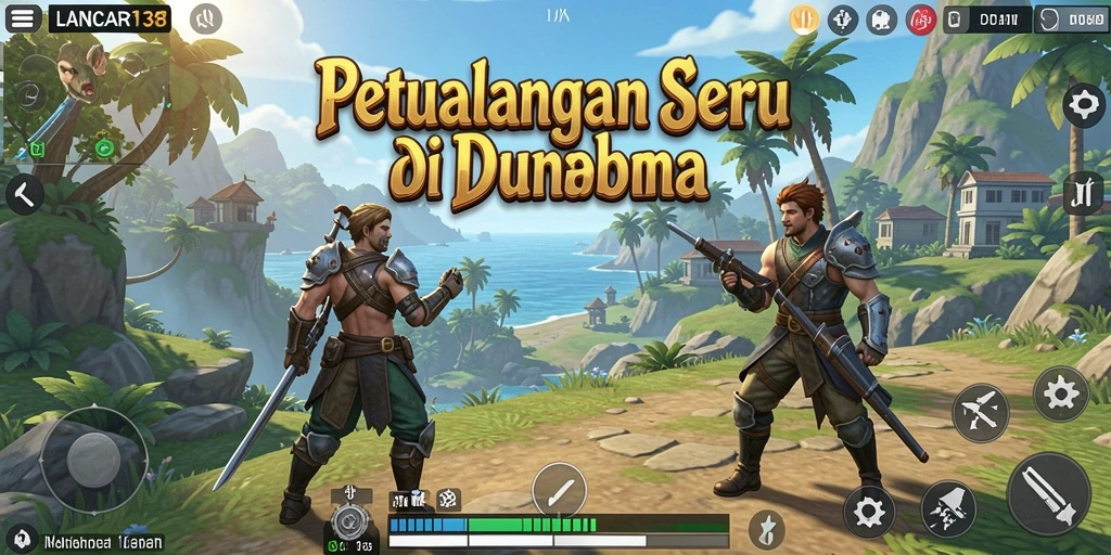 Tampilan gameplay LANCAR138 di dunia terbuka yang indah.