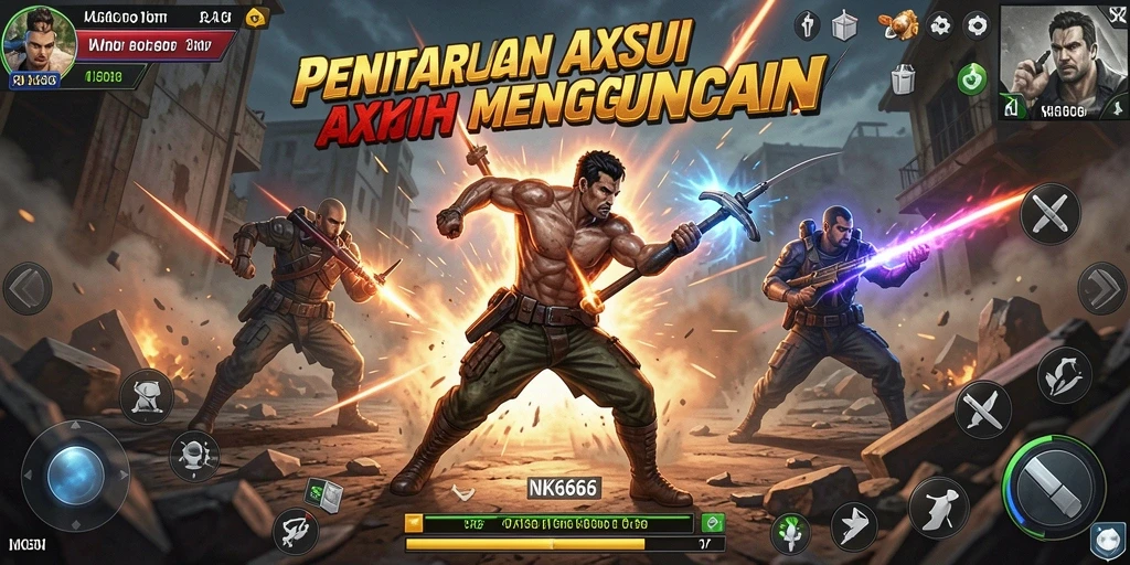 Screenshot NK666 menampilkan aksi pertarungan yang mendebarkan dan grafis menawan.
