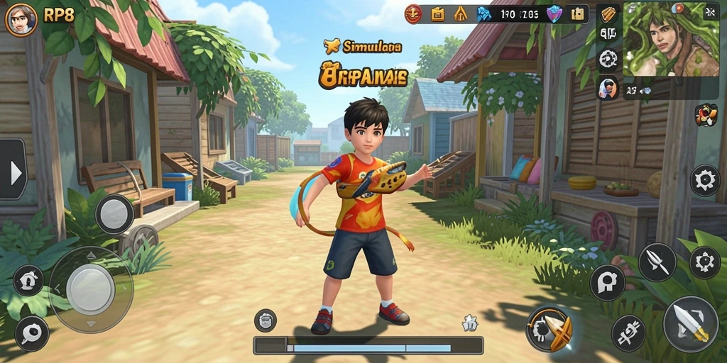 Tampilan gameplay menarik dari RP8 dengan elemen Simulation.