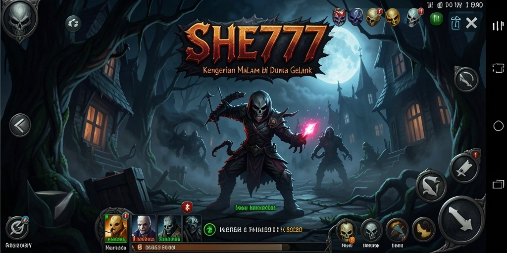 Screenshot menampilkan ketegangan gameplay menakutkan dari SHE777.