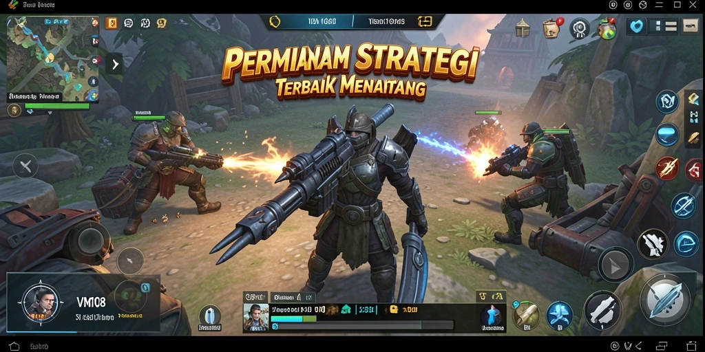 Tangkapan layar gameplay menunjukkan strategi intens yang harus dipikirkan.