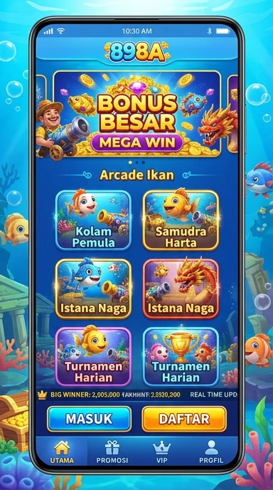 Tampilan antarmuka 898a yang mudah dinavigasi.
